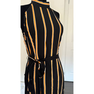 Women's Forever 21 Dress, Black & Yellow Striped, Size M